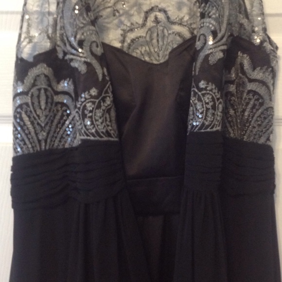 Eliza J Black and Silver Formal Dress - Picture 5 of 5